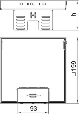 OBO Bettermann Vertr Kassette quadratisch 200x200mm RKSN2 UZD3 4VS20