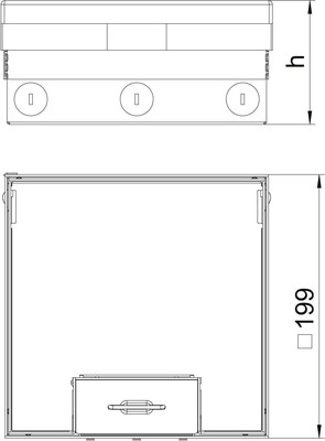 OBO Bettermann Vertr Bodentank komplett leer UDHOME4 2M