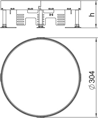 OBO Bettermann Vertr Schwerlastkassette 20 kN D=305mm RKR2 9SL2 V2 20