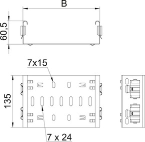 OBO Bettermann Vertr Formteilverbinder m. Schnellverbindung FVM 650 DD