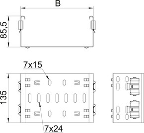 OBO Bettermann Vertr Formteilverbinder m. Schnellverbindung FVM 840 DD