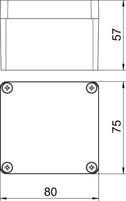 OBO Bettermann Vertr Aluminiumleergehäuse lgr, pulverbesch. Mx 080705 SGR