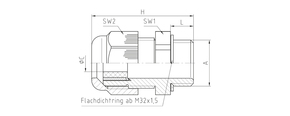 Jacob Kabelverschraubung M16x1,5 PERFECT-KV-PA 50.616 PA/R