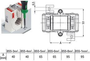 WAGO GmbH & Co. KG Aufsteck-Stromwandler 855-301/100-201