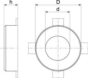OBO Bettermann Vertr Rohrmanschette bandverzinkt TCX-355