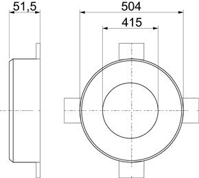 OBO Bettermann Vertr Rohrmanschette bandverzinkt TCX-400