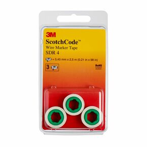 3M Deutschland Kabelmark. Nachfüllrollen Ziffer 4, 3er Pack SDR-4(VE3)
