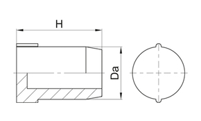 Jacob Verschlussstopfen rot V361-9010-00