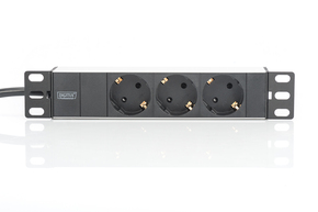DIGITUS DIGITUS Steckdosenleiste 3-fach ch Alu 1HE DN-95411