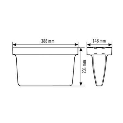 ESYLUX Notleuchte Deckenaufbau 3h 32m SLXELLED #EN10077203