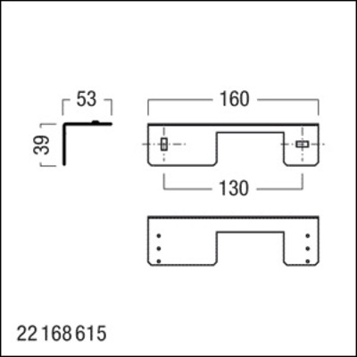 Zumtobel Group Anbauwinkel 110+160 AW 180Gr CROSSIGN #22168615