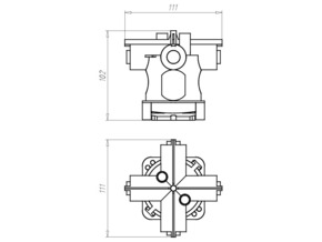 Kaiser Decken-Verbindungsdose 99mm,Auslass 35mm 1245-62