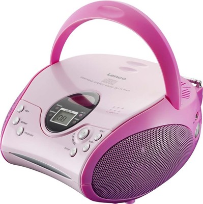 LENCO UKW-Radio m.CD stereo,pink SCD-24 PINK