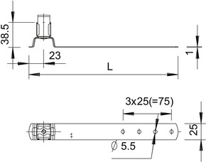 OBO Bettermann Vertr Dachleitungshalter Cu 157 F-CU 280