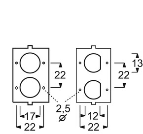 Busch-Jaeger Zentralscheibe bronze f.Kleinsteckdosen 1748-21