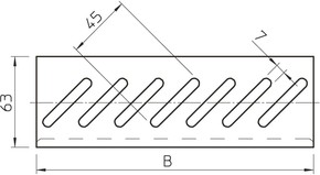 OBO Bettermann Vertr Bodenendblech f. Kabelrinne B150mm BEB 150 DD