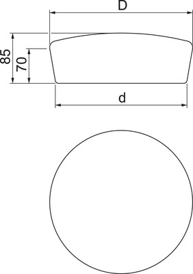 OBO Bettermann Vertr Stopfen 165x70 braun FBA-SN165