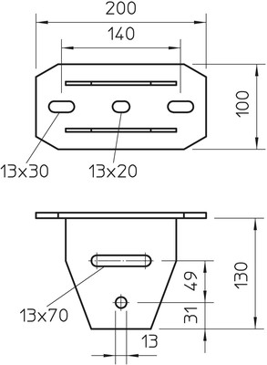 OBO Bettermann Vertr Kopfplatte US 7-Stiel KU 7 VQP A2