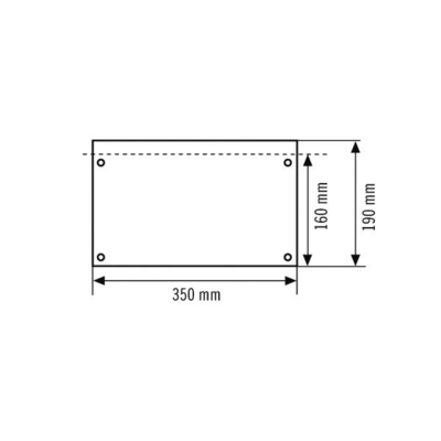 ESYLUX Piktogrammscheibe 2-seitig PU/PU SLX32DIS #EN10079030