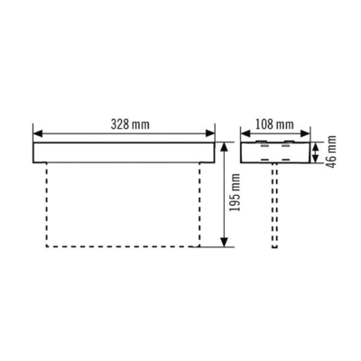 ESYLUX LED-Notleuchte weiß 3h, f.AP-/Deckenmon. SLXELLED #EN10077371