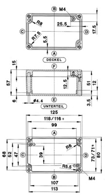 Bernstein Alu Gehäuse GEH.CA-160