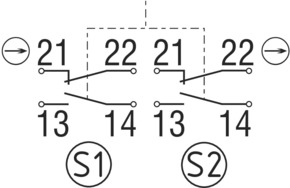 Schmersal Fußschalter T2FH23222UEDR/22UEDR