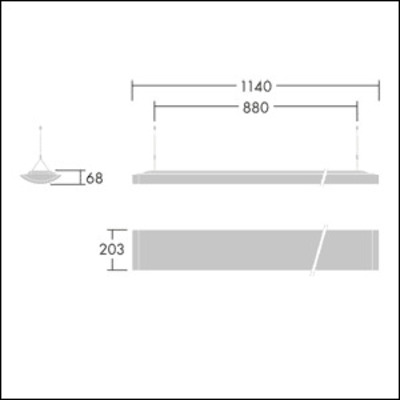 Thorn LED-Pendelleuchte 4000K IQ SUSP S #96631047