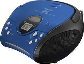 LENCO UKW-Radio m.CD stereo,blau/schwarz SCD-24 blue/black