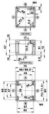Bernstein Aluminiumgehäuse GEH.CA-140