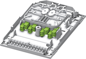 Acome Komponenten FTTH-Kleinverteiler PBA16C m. 4 Pigtails LC/APC IO1187670401 Acome Komponenten FTTH-Kleinverteiler PBA16C m. 4 Pigtails LC/APC IO1187670401