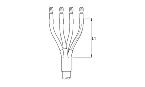 Cellpack Warmschrumpf-Endverschluss 4x70-4x150qmm SFEH4/70-150