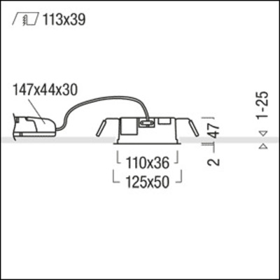 Zumtobel Group LED-Einbauleuchte 3000K SUI DF3 #60210983