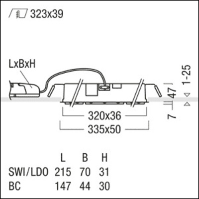 Zumtobel Group LED-Wandfluter 4000K SUI DF9 #60211005