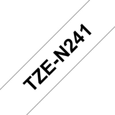 Brother Beschriftungsband weiß/schwarz 18 mm TZe-N241
