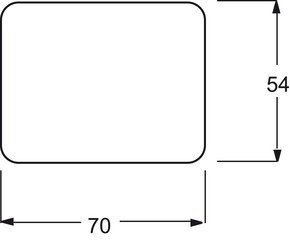 Busch-Jaeger Zentralscheibe elf/ws Kühlteil,UP-Drehdim. 6541-22G