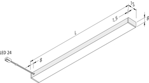 Hera LED-Unterbauleuchte 450mm nw 61001427103