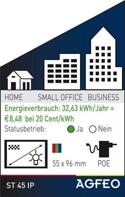 Agfeo Systemtelefon VoIP schwarz ST 45 IP sw