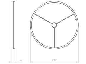 Kaiser Frontring 215mm f.Sichtbeton 1293-85
