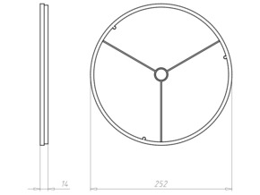 Kaiser Frontring 240mm f.Sichtbeton 1293-86