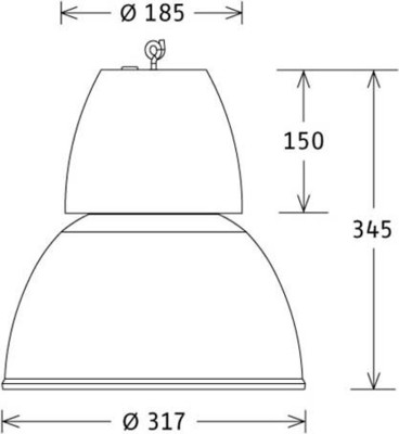 LTS Licht&Leuchten LED-Pendelleuchte silber 2700K 55Gr CAPL 300.3027.55 si