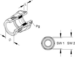 HKL CONUS-Kabelverschraubung Pg 16, für Kabel 252/16