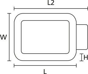 HellermannTyton Befestigungsschelle L=26,2mm B=23,8mm R3-PVC-BK-D1