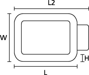 HellermannTyton Befestigungsschelle L=26,2mm B=23,8mm R3-PVC-BK-D1