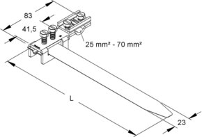 HKL Erdungs-Bandschelle für DM25-48mm 39/1
