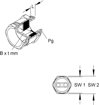 HKL Verschraubung Ms DIN46320 Pg36 530/36F