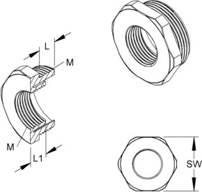 HKL Reduzierring metrisch M40/25 893M4025