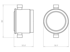 Kaiser Einbaugehäuse HaloX 100 1281-00