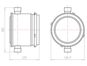 Kaiser Einbaugehäuse m. uni.-Mineralfas. 1281-71