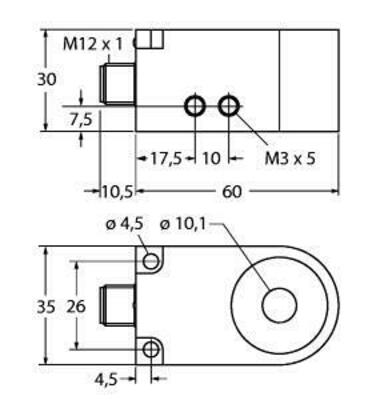 Turck Sensor induktiv BI10RW30DAP6XH1141