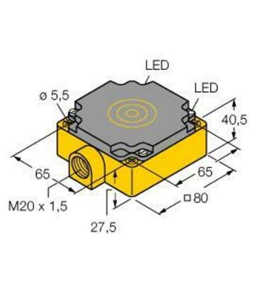 Turck Sensor induktiv BI40-CP80-VP4X2